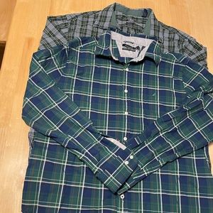 Lot of 2 Men’s Button up shirts - Izod & Nautica